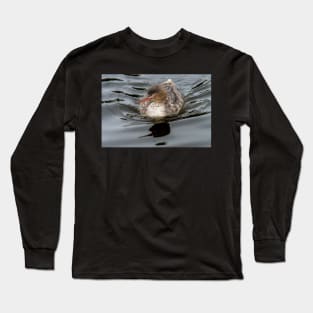 Merganser Gliding Across the Water Long Sleeve T-Shirt